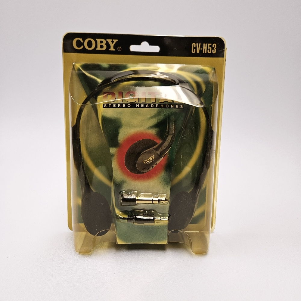 Coby Digital  Stereo Headphones Model CV-H53 Black New in Box